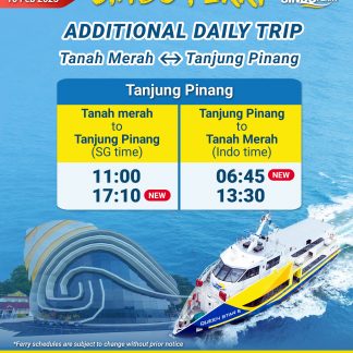 Sindo Ferry - Tanjung Pinang Schedule Effective 10 Feb 2023